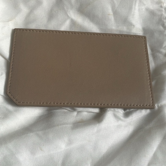 Yves Saint Laurent Lambskin Monogram Loulou Puffer Pouch Clutch Dark Beige - Picture 11 of 16